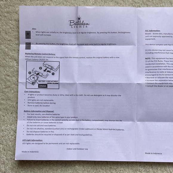 Bethlehem Lights - Set of 4 - 30L Wire Lights Battery Operated with Timer - Picture 8 of 9